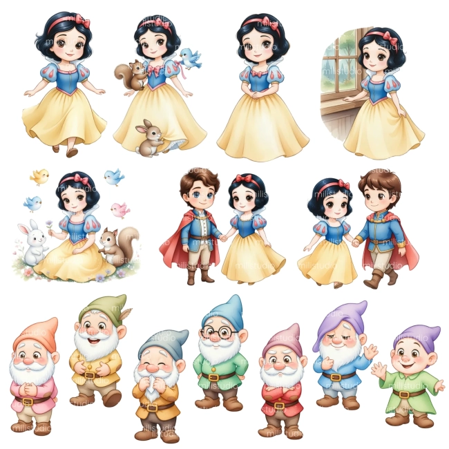 KIT DIGITAL BRANCA DE NEVE 13