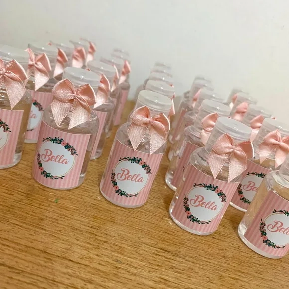 Álcool Gel 70% Lembrancinha Maternidade Rosê