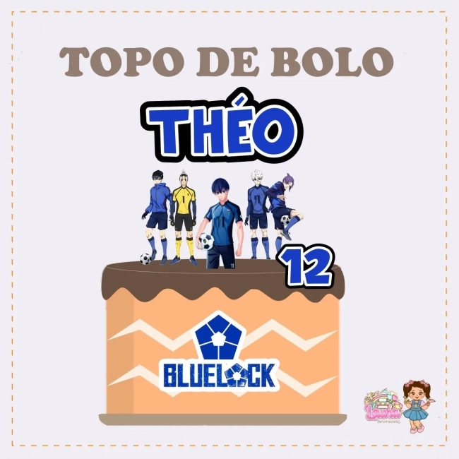 Kit Festa Só Um Bolinho BLUE LOCK - Decoração de Festa