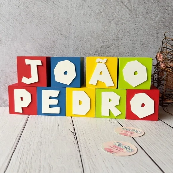 Super Mário Bros Cubos 6x6cm Decoração de Festa Infantil