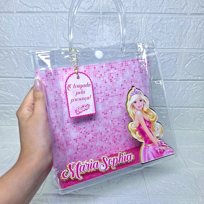 Sacola Pvc Transparente - Barbie