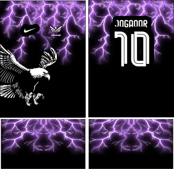Arte Vetor Camisa Interclasse Aguia Relampagos Mod-265