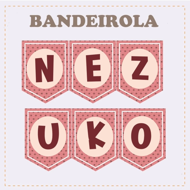 Kit Festa Só Um Bolinho NEZUKO - Decoração de Festa