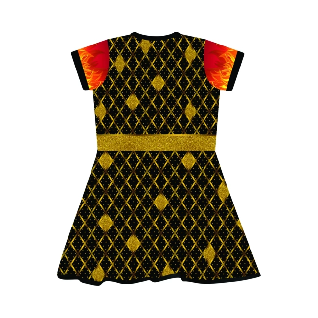Vestido Infantil Fênix de Fogo Luxo – Fantasia Temática para Festa, Aniversário e Cosplay | Ricardo Fantasias