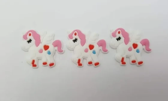 Aplique Unicórnio Emborrachado de 2,9cm