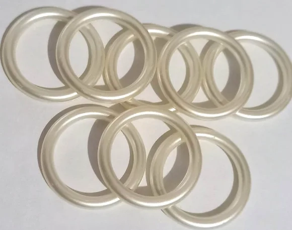 Portas Guardanapos Argola Lisa Champanhe 3cm- 20 Unidades