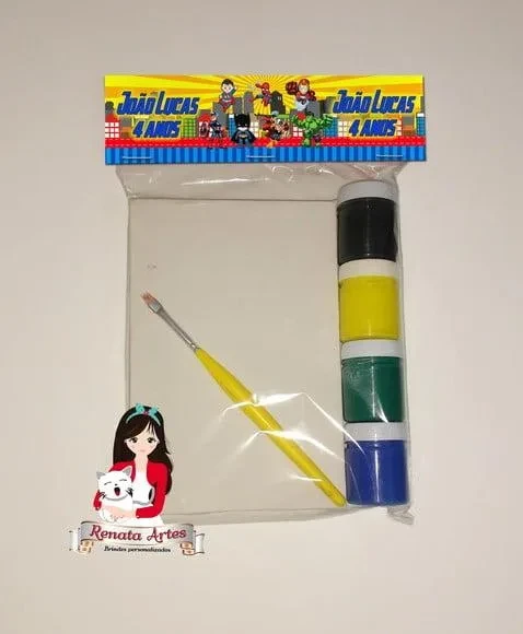 Kit Pintura Personalizado Herois Cute