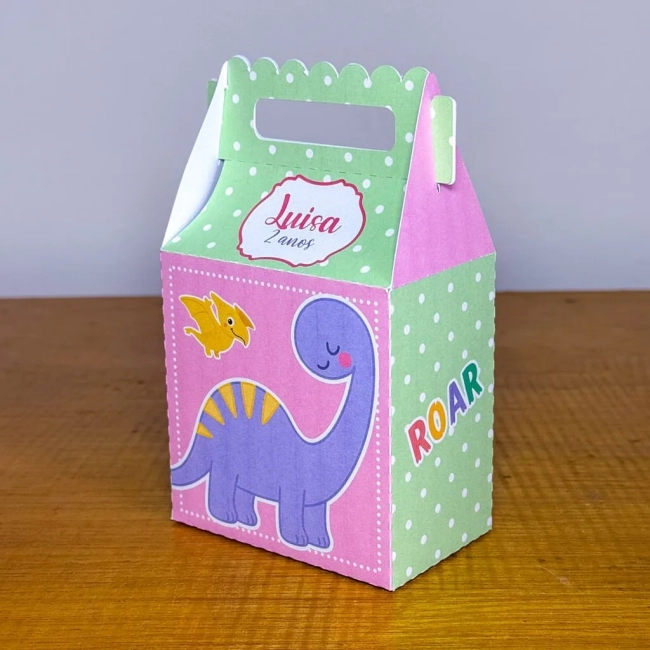PEGUE E MONTE - Kit Festa DINOSSAURO MENINA - Decoração de Festa | Lembrancinhas | Aniversário | Personalizados