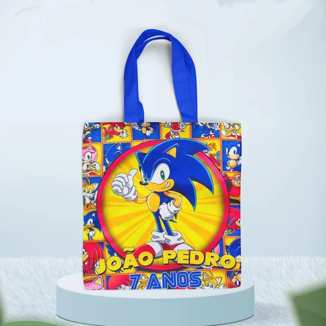 Sacolinha Ecobag Personalizada do Sonic