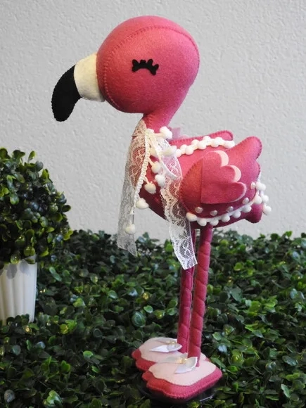 Flamingo 3d em Feltro - Quer Comprar? Chamar Chat