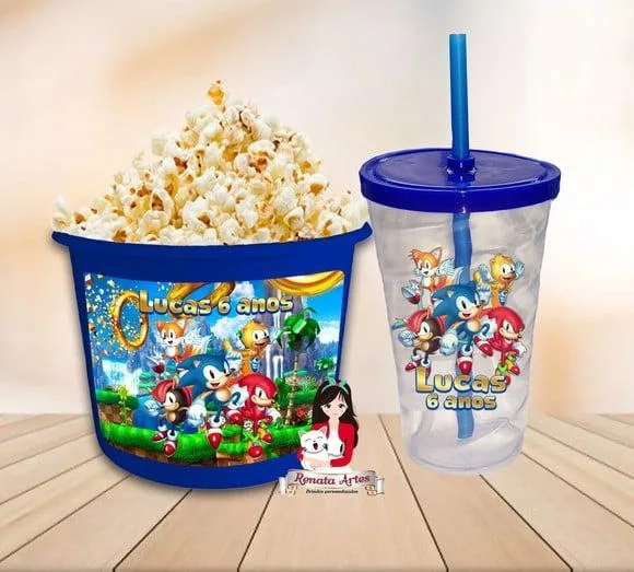 Kit Cinema Personalizado Sonic