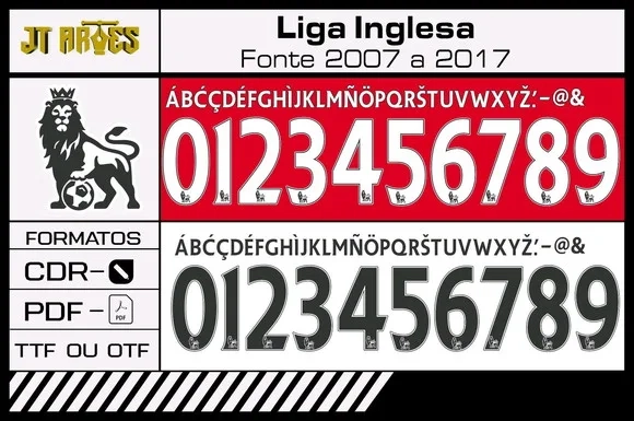 Fonte Barclays Liga Inglesa 2007 2017