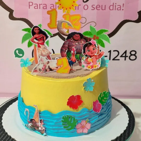 Topo de Bolo Moana
