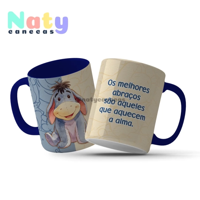 Caneca Ursinho Pooh Frases Inspiradoras