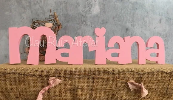 Letras de MDF -Nomes Linha CH