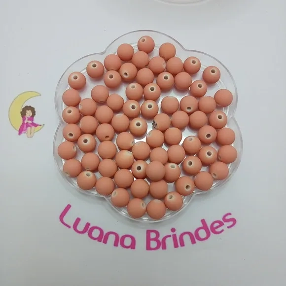 Bolinha Emborrachada Salmon 10mm Pct 100 Unidades
