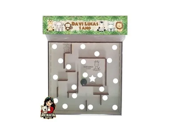 Labirinto Personalizado Lembrancinha Safari