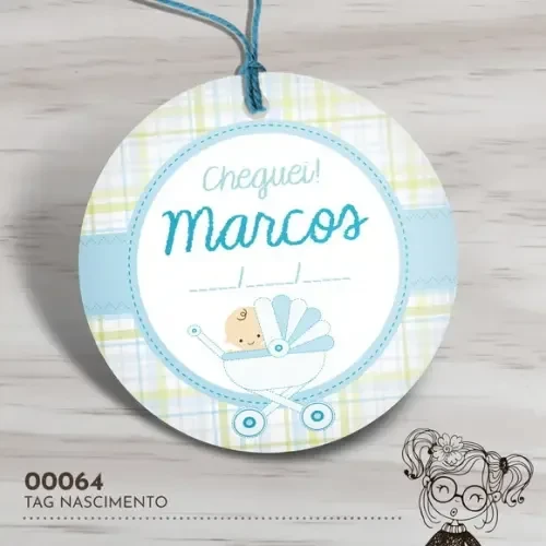 Tag Redonda Nascimento - 00064
