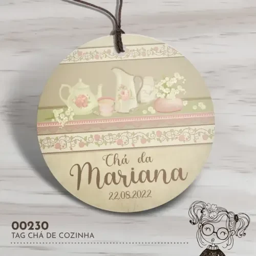 Tag Redonda Chá de Cozinha - 00230