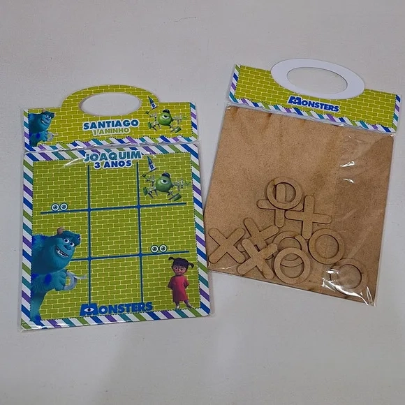 Jogo da Velha em mdf 14x14 Pig