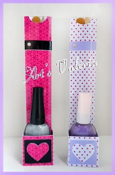 Caixa para Kit Esmalte, Lixa e Palito