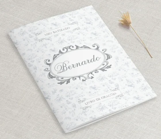 Livrinho De Orações Batizado Ou Eucaristia - Toile Prata
