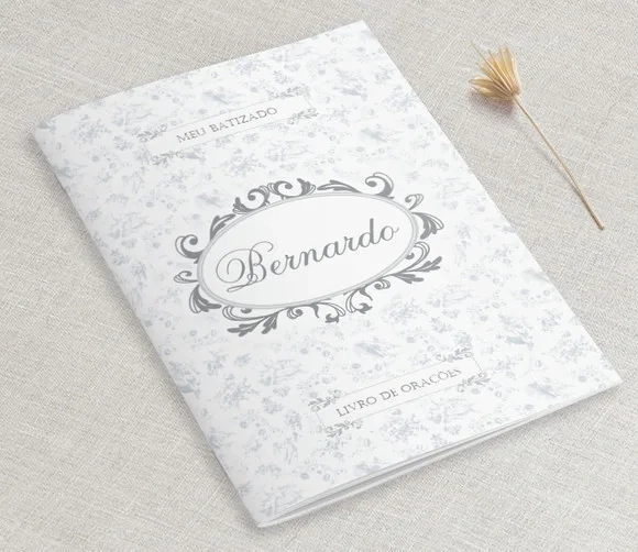 Livrinho De Orações Batizado Ou Eucaristia - Toile Prata