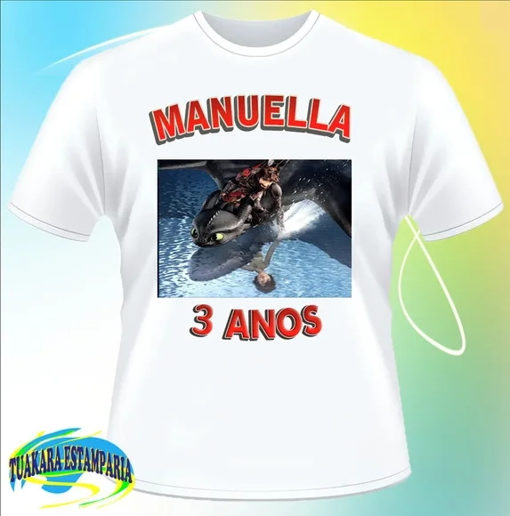 Camiseta Como Treinar O Seu Dragão 3
