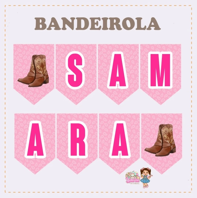 Kit Festa Só Um Bolinho ANA CASTELA ROSA - Decoração de Festa