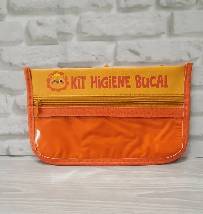 Estojo Higiene Bucal Infantil - Pronta Entrega - Leão
