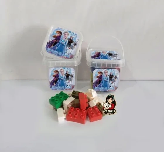 Monta Monta no Baldinho Personalizado Frozen