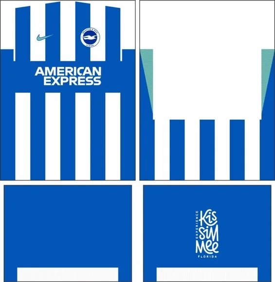 Arte Vetor Camisa Brighton Local 2025-2026