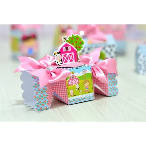 Kit 30 Lembrancinhas Fazendinha Rosa ou Azul