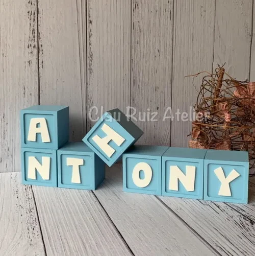 Decoração Bebê - Cubos 6x6cm Ts Candy Pocoyo
