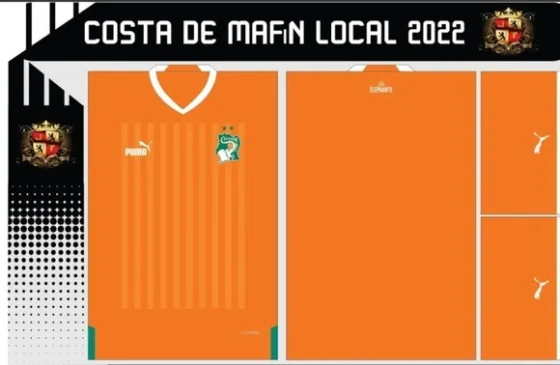 Vetor Da Camisa Costa De Marfil Local 2022