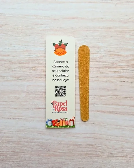 Porta Mini Lixa de Natal - Mimo para Cliente