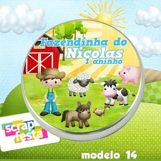 Latinhas Personalizadas Festa Fazendinha