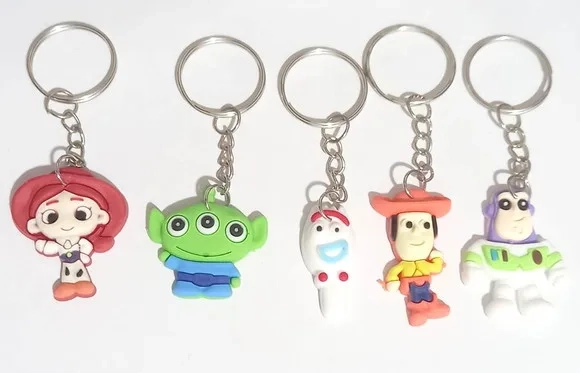Chaveiro Toy Story Emborrachado - 5 Unidades