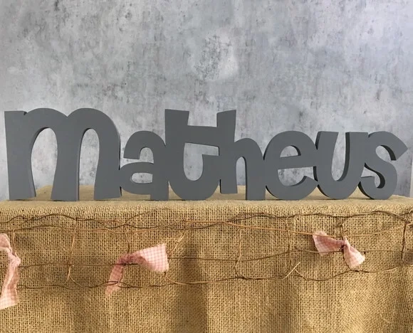 Letras de MDF -Nomes Linha CH