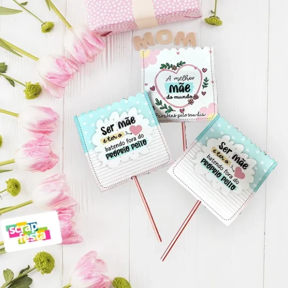 Pirulito Personalizado Brinde Festa Dia das Mães