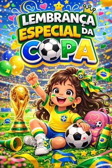 Album de Figurinhas Personalizados Copa do Mundo