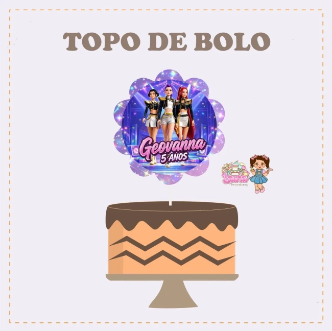 Kit Festa Só Um Bolinho K POP ADULTA - Decoração de Festa