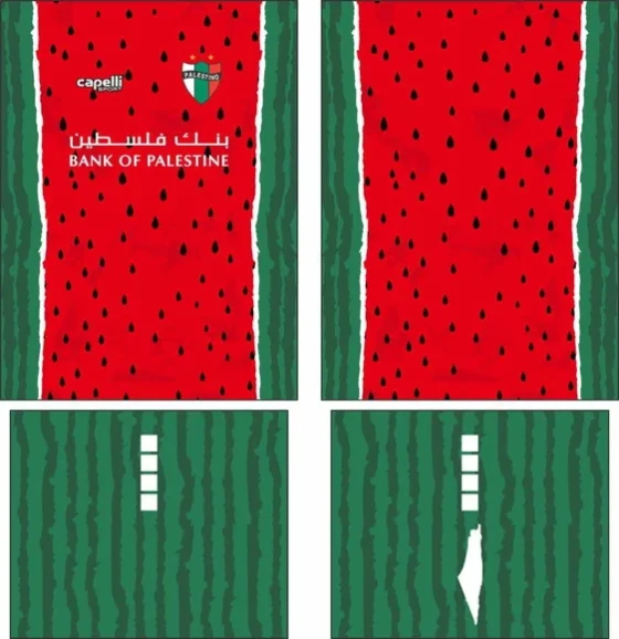 Arte Vetor Camisa Cd Palestino Tercera 2025