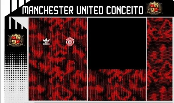 Vetor Da Camisa Manchester United Conceito