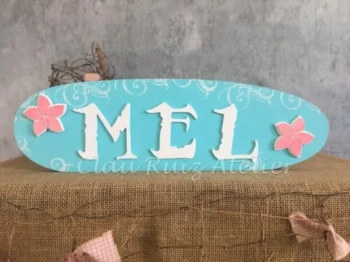MOANA - Letras Decorativas de MDF FESTA HAVAIANA