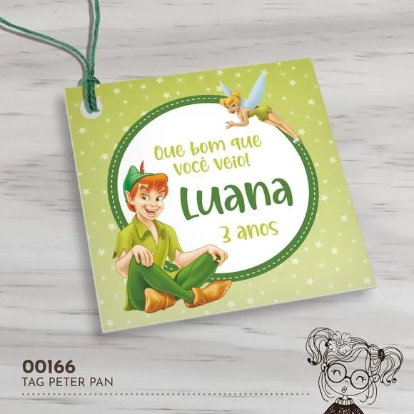 Tag Quadrada Peter Pan - 00166