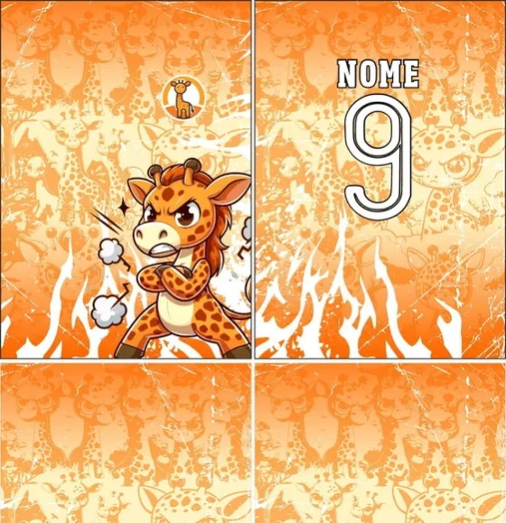 Arte Vetor Camisa Interclasse Girafa Mod-476
