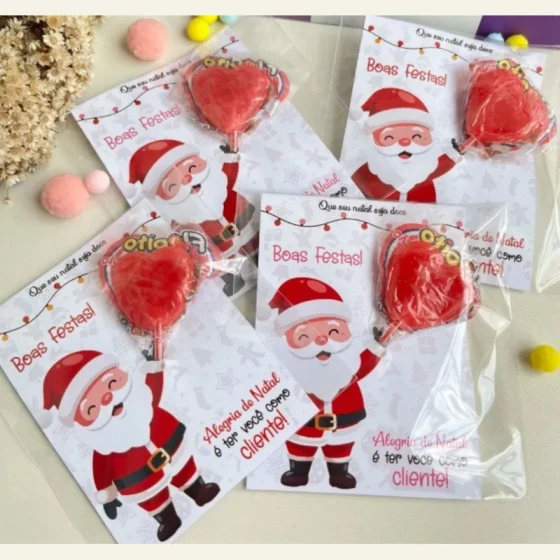 Card Pirulito Papai Noel