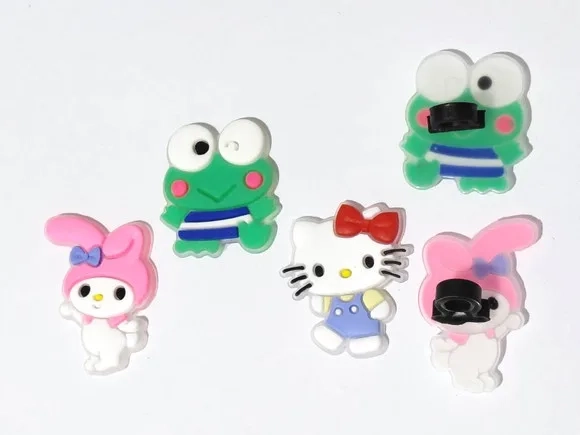 Ponteira P/lápis Hello Kitty, Melody e Keroppi - 6 Unidades