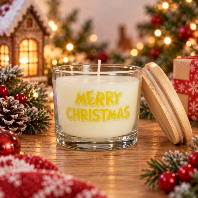 Vela Aromática no Copo Personalizada Natal Tom e Jerry - Trabalhamos com outros temas - Informar  tema no chat